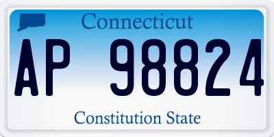 CT license plate AP98824