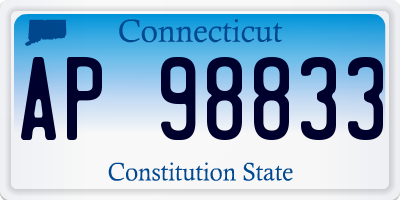 CT license plate AP98833