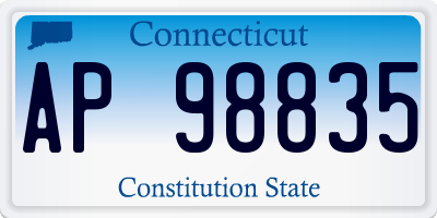 CT license plate AP98835