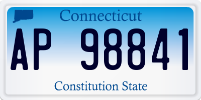 CT license plate AP98841