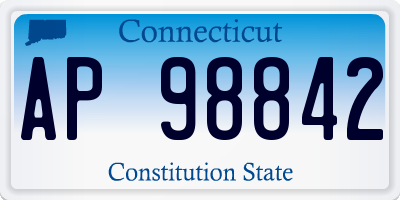 CT license plate AP98842