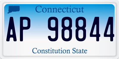 CT license plate AP98844