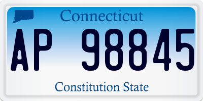 CT license plate AP98845