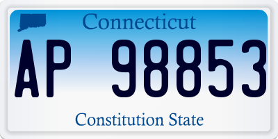 CT license plate AP98853