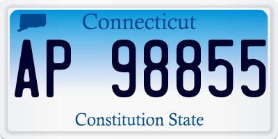 CT license plate AP98855