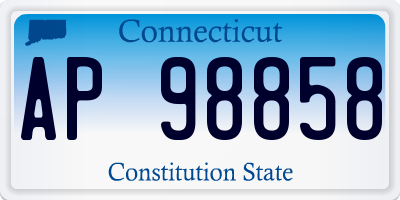 CT license plate AP98858