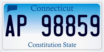 CT license plate AP98859