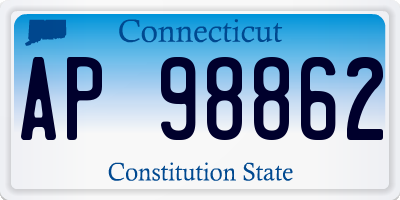 CT license plate AP98862