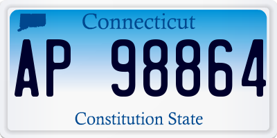 CT license plate AP98864