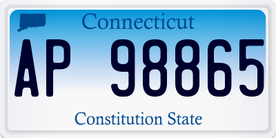 CT license plate AP98865