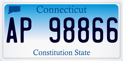 CT license plate AP98866