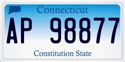 CT license plate AP98877