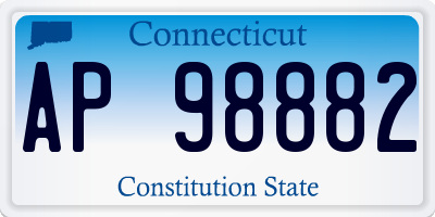 CT license plate AP98882