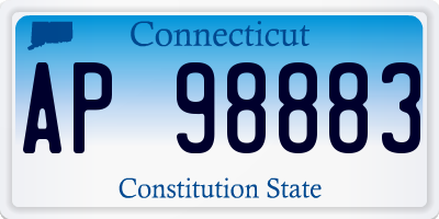 CT license plate AP98883