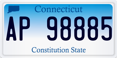 CT license plate AP98885