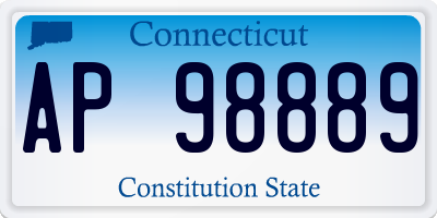 CT license plate AP98889