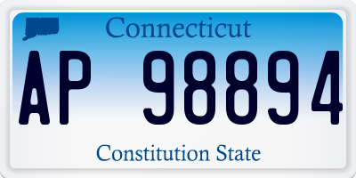 CT license plate AP98894