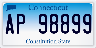 CT license plate AP98899