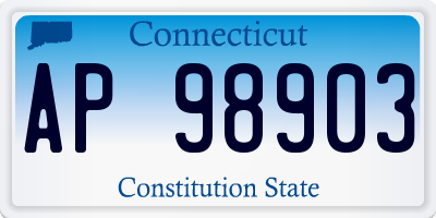 CT license plate AP98903