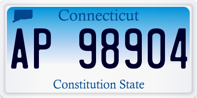 CT license plate AP98904