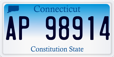 CT license plate AP98914