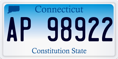 CT license plate AP98922