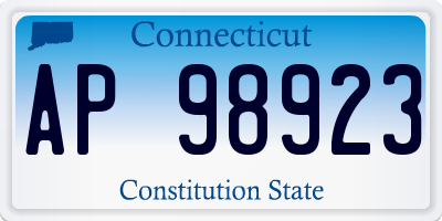 CT license plate AP98923