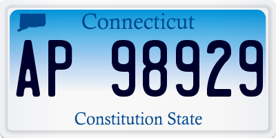 CT license plate AP98929