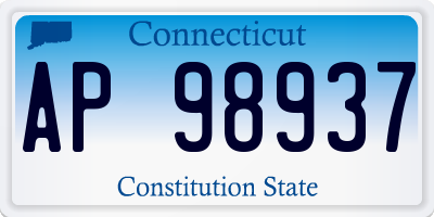 CT license plate AP98937