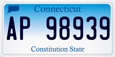 CT license plate AP98939