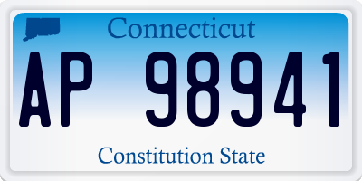 CT license plate AP98941