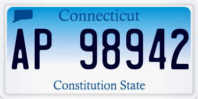 CT license plate AP98942