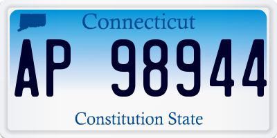 CT license plate AP98944