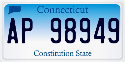 CT license plate AP98949