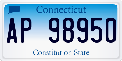 CT license plate AP98950