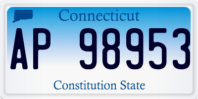 CT license plate AP98953