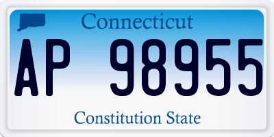 CT license plate AP98955