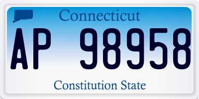 CT license plate AP98958