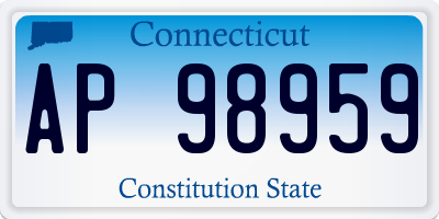 CT license plate AP98959