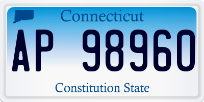 CT license plate AP98960