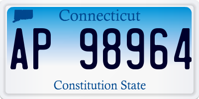 CT license plate AP98964