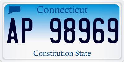 CT license plate AP98969