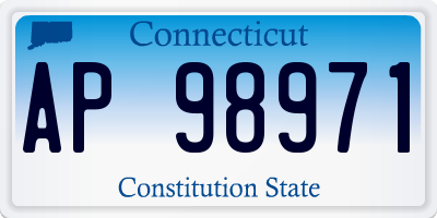 CT license plate AP98971