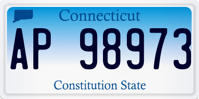 CT license plate AP98973