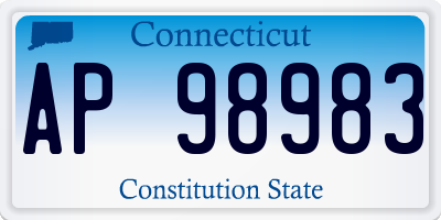 CT license plate AP98983