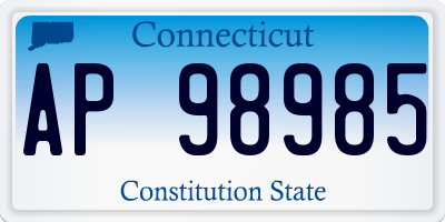 CT license plate AP98985