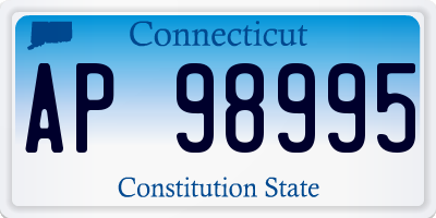 CT license plate AP98995