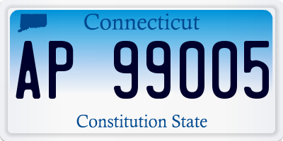 CT license plate AP99005