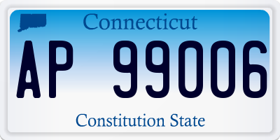 CT license plate AP99006