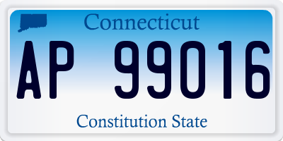 CT license plate AP99016